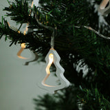 Maxbell 10 LED Battery String Lights Wooden Christmas Tree Shape Fairy Decoration