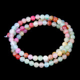 Maxbell 4mm/95pcs Spacer Gemstone Loose Beads Round for DIY Bracelet Necklace