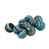 Maxbell 10pcs Blue Malachite Loose Beads Spacer Style DIY Necklace Bracelets