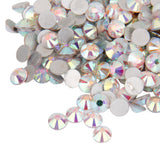Maxbell 1400pcs/Ss12 Glass Crystal Round Flat Back Rhinestones Gems White AB Acrylic