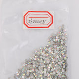 Maxbell 1400pcs/Ss12 Glass Crystal Round Flat Back Rhinestones Gems White AB Acrylic