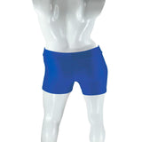 Maxbell Women Elastic Spandex Gym Dancing Running Skinny Shorts Hot Pants XXXL blue