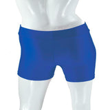 Maxbell Women Elastic Spandex Gym Dancing Running Skinny Shorts Hot Pants M blue