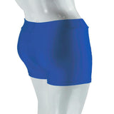 Maxbell Women Elastic Spandex Gym Dancing Running Skinny Shorts Hot Pants M blue