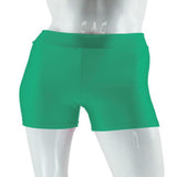 Maxbell Women Elastic Spandex Gym Dancing Running Skinny Shorts Hot Pants XL green