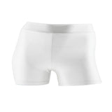 Maxbell Women Elastic Spandex Gym Dancing Running Skinny Shorts Hot Pants XXL white