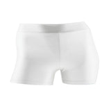 Maxbell Women Elastic Spandex Gym Dancing Running Skinny Shorts Hot Pants XXL white