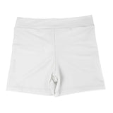 Maxbell Women Elastic Spandex Gym Dancing Running Skinny Shorts Hot Pants XXL white