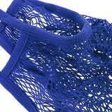 Maxbell Reusable Mesh Cotton Net String Organizer Shopping Shoulderbag Royal Blue