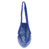Maxbell Reusable Mesh Cotton Net String Organizer Shopping Shoulderbag Royal Blue