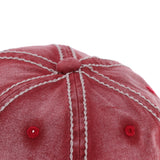 Maxbell baseball cap cotton sun hat Wine Red