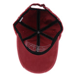 Maxbell baseball cap cotton sun hat Wine Red