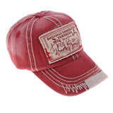 Maxbell baseball cap cotton sun hat Wine Red