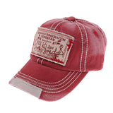 Maxbell baseball cap cotton sun hat Wine Red