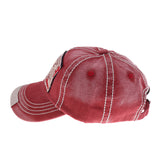 Maxbell baseball cap cotton sun hat Wine Red