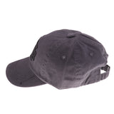 Maxbell Retro printed patch embroidered baseball cap cotton sun hat gray