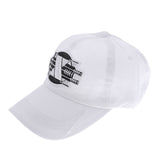 Maxbell Retro printed patch embroidered baseball cap cotton sun hat white