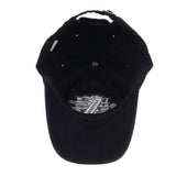 Maxbell Retro printed patch embroidered baseball cap cotton sun hat black