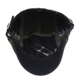 Maxbell Mens  Peaked Cap Cabbie Newsboy Peaked Cap Winter or Summer Hat Black