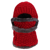 Maxbell Women Winter Knitted Protection Ear cap Rider Beanie Hat  Red