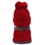 Maxbell Women Winter Knitted Protection Ear cap Rider Beanie Hat  Red