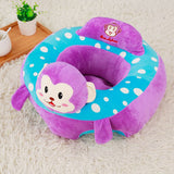 Maxbell Cotton Baby Support Seat Soft Chair Car Cushion Plush Seat Purple Monkey