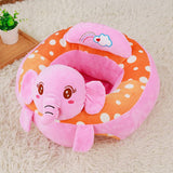 Maxbell Cotton Baby Support Seat Soft Chair Car Cushion Plush Seat Pink Elephant