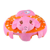 Maxbell Cotton Baby Support Seat Soft Chair Car Cushion Plush Seat Pink Elephant