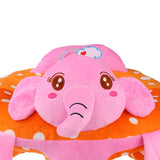 Maxbell Cotton Baby Support Seat Soft Chair Car Cushion Plush Seat Pink Elephant