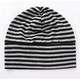 Maxbell Mens Oversized Beanie Cotton Hat Turban Head Wrap Sleep Cap Striped