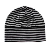 Maxbell Mens Oversized Beanie Cotton Hat Turban Head Wrap Sleep Cap Striped