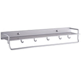 Maxbell Aluminum Bathroom Shelves Towel Rack Multi Uses Kitchen Rack 4 hooks