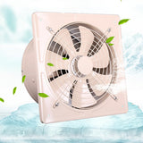 Maxbell 8inch Kitchen Toilet Exhaust Fan Window Air Ventilation Blower Booster White