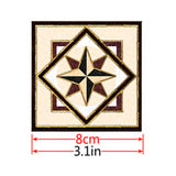 Maxbell 3'' Floor Sticker Tile Decal PVC Vinyl Sticker Mural for Kitchen Bathroom  d