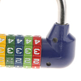 Maxbell Zinc Alloy 5 Dial Digit Combination Padlock Travel Code Password Lock Blue