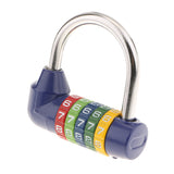 Maxbell Zinc Alloy 5 Dial Digit Combination Padlock Travel Code Password Lock Blue