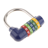 Maxbell Zinc Alloy 5 Dial Digit Combination Padlock Travel Code Password Lock Blue