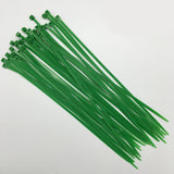 Maxbell 100pcs Self-locking Nylon Cable Tie Plastic Cord Zip Wire Kit 4x250mm Green