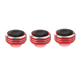 Maxbell 3x AC Heater Panel Control Knob for Nissan Venucia T70 Qashqai X-Trail Red