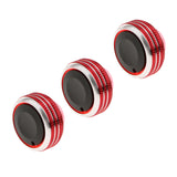 Maxbell 3x AC Heater Panel Control Knob for Nissan Venucia T70 Qashqai X-Trail Red