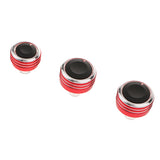 Maxbell 3 Pieces Air conditioner Knob Control Switch for Bora C-Trek LAVIDA red