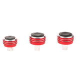 Maxbell 3 Pieces Air conditioner Knob Control Switch for Bora C-Trek LAVIDA red