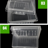 Maxbell 10x Pet Aquatic Reptile Breeding Box Transport Case Feeding Hatching Tank H1