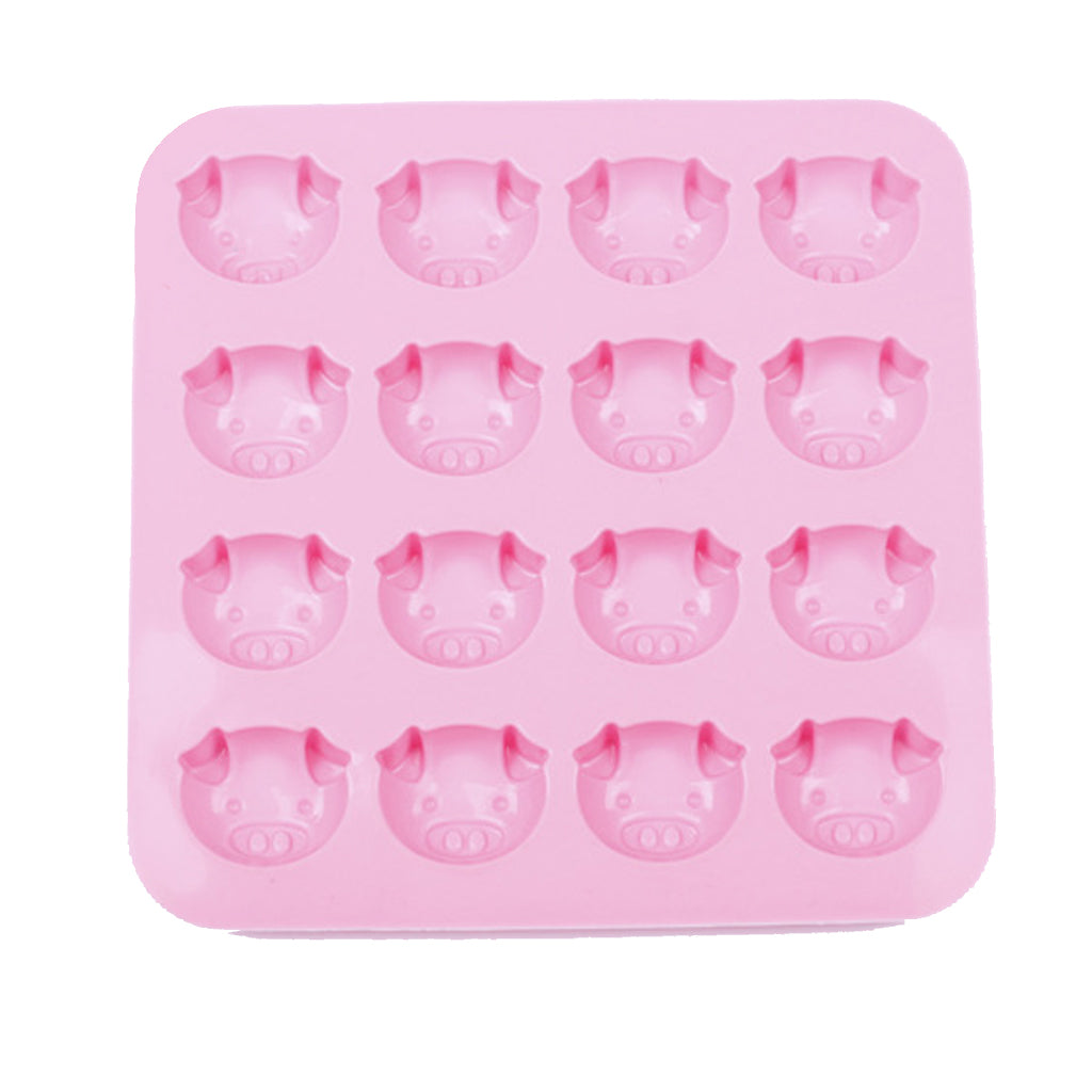 Maxbell Pig Head Ice Cube Tray Freeze Jelly Pudding Cake Chocolate Mold Maker Tool
