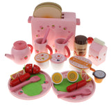 Maxbell Kid Strawberry Toast Bread Machine Kitchen Food Western Breakfast Wooden Toy