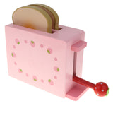 Maxbell Kid Strawberry Toast Bread Machine Kitchen Food Western Breakfast Wooden Toy