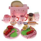 Maxbell Kid Strawberry Toast Bread Machine Kitchen Food Western Breakfast Wooden Toy