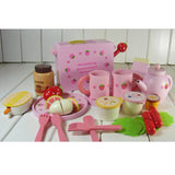 Maxbell Kid Strawberry Toast Bread Machine Kitchen Food Western Breakfast Wooden Toy