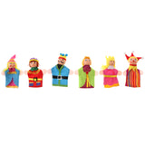 Maxbell 6 Pieces Plush Finger Puppets Royal Family Dolls Toys Kids Educational Toys