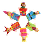 Maxbell 6 Pieces Plush Finger Puppets Royal Family Dolls Toys Kids Educational Toys